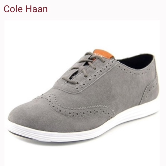 Cole Haan Shoes - COLE HAAN Grand.os Misha Grey Suede Oxford II 6